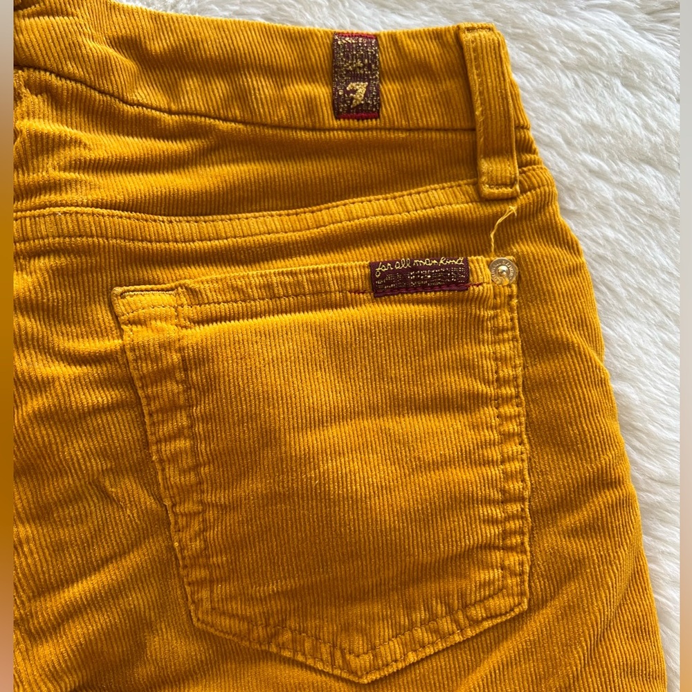 7 for all mankind Mustard corduroy - size 25